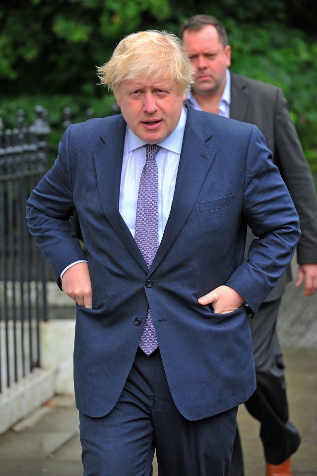 A dishevelled and unshaven Boris welcomed George Osborne's intervention on the economy this morning