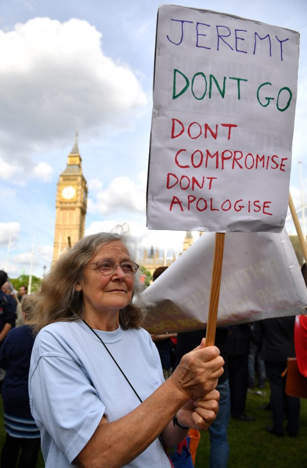 Jeremy Corbyn supporter