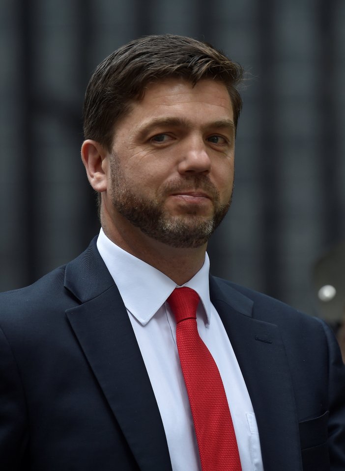 Britain's Work and Pensions Secretary Stephen Crabb leaves after a cabinet meeting in Downing Street in central London, Britain