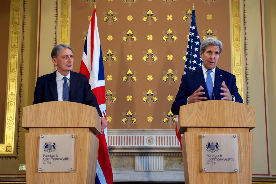 Secretary of State John Kerry visit to London, UK - 27 Jun 2016