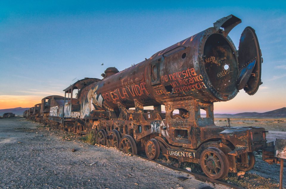 Train graveyard Bolivia
