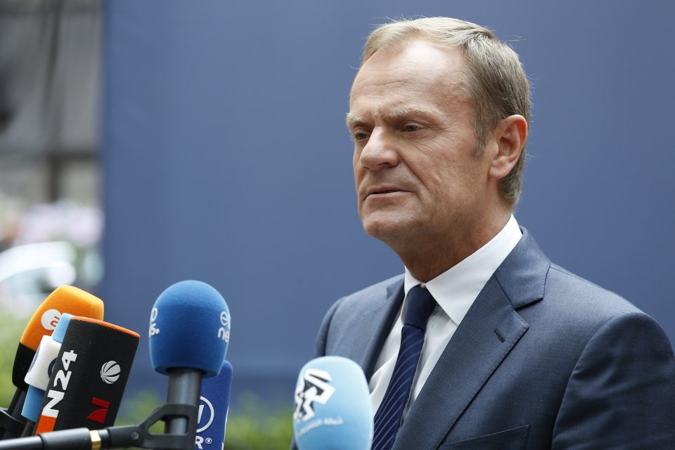 Numbers game ... European Council President Donald Tusk understands Europe must curb mass immigration
