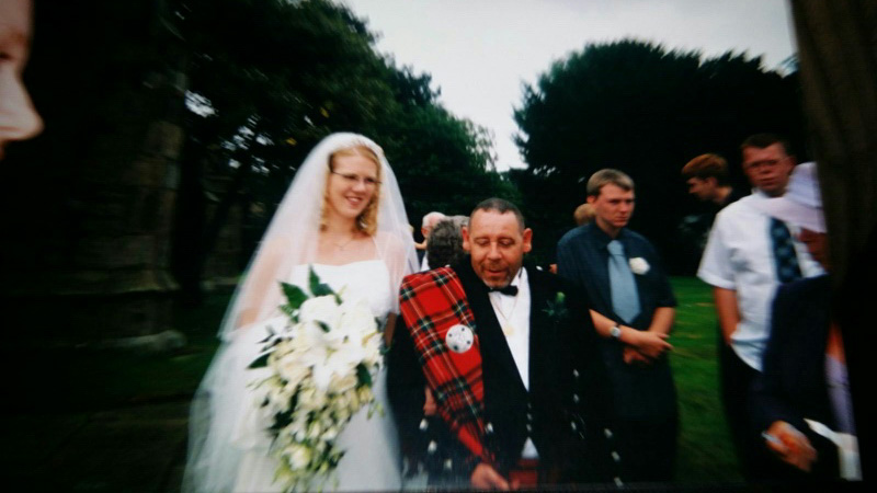 Konnor on the day of his wedding to Sarah Pye - who later discovered her "manipulative" husband was a bigamist