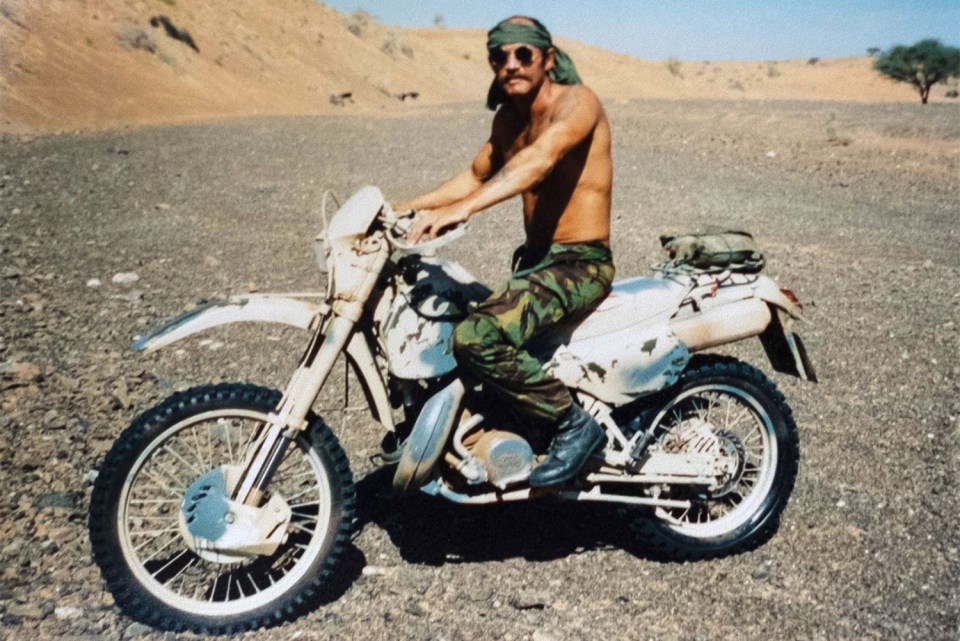 Pay on a dirtbike