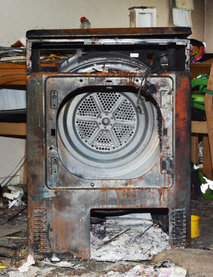 The Beko dryer blew up last week and has left Caitriona and her family living in a hotel