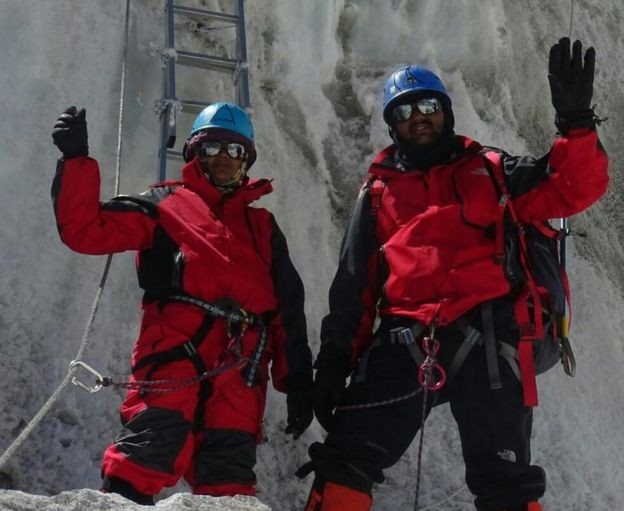 Indian couple Everest