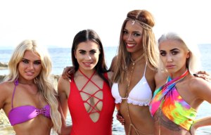 Caroline Flack returns as four new boys and four girls battle it out for a place in Love Island villa
