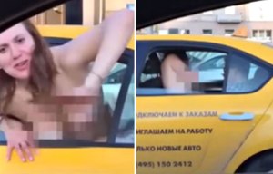 Couple filmed romping in back of taxi by shocked passer-by