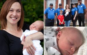 'I had an urge to push': Stunned mum welcomes baby boy in the car park of a DOMINO'S PIZZA