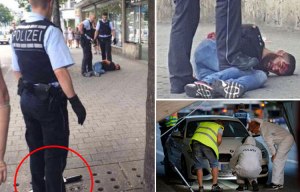Syrian refugee hacks pregnant woman to death before hero runs him over with his BMW