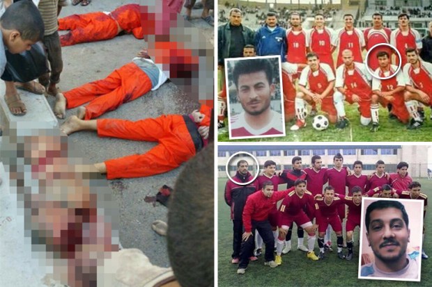 composite isis beheading footballers