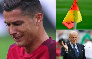 Euro 2016 final attacked by thousands of moths after stadium's floodlights were left on the night before