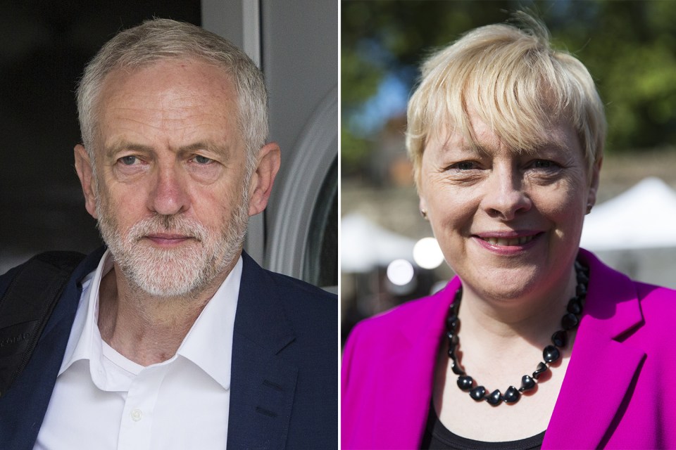 Jeremy Corbyn and Angela Eagle