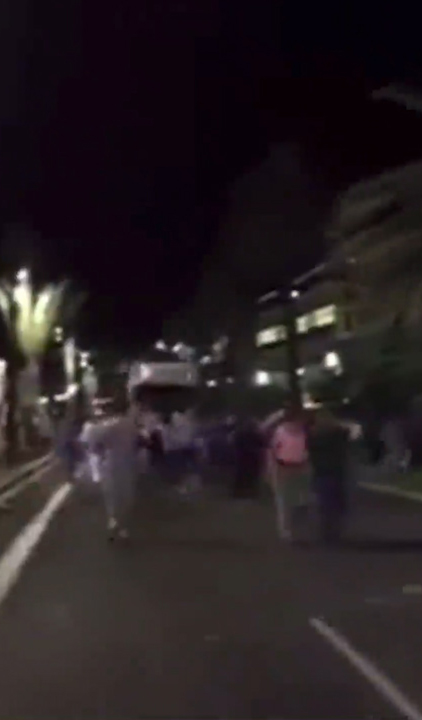 Footage of the attack has emerged with the distressed cries of a mother for her daughter echoing through the streets