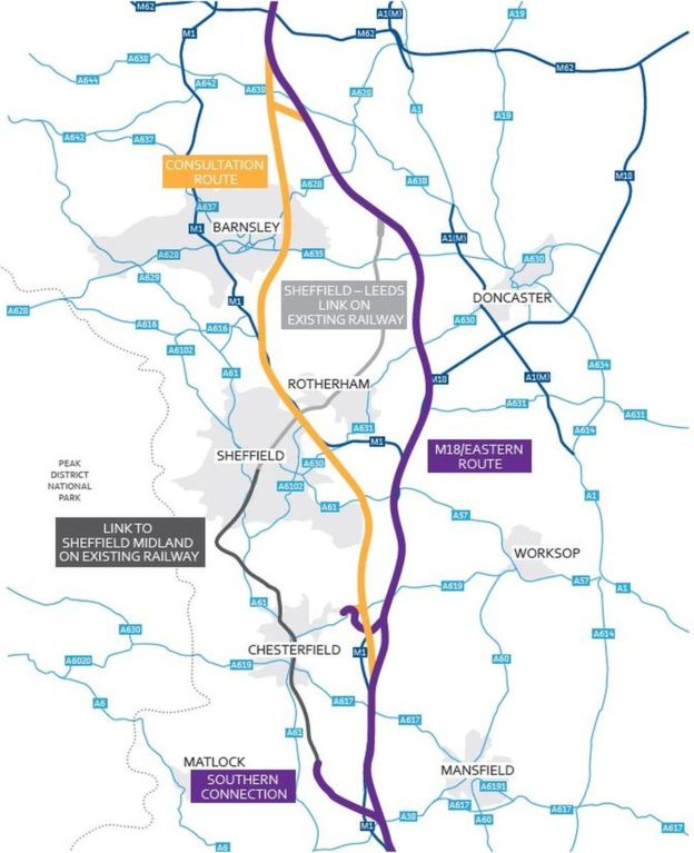 HS2 Map and proposed changes