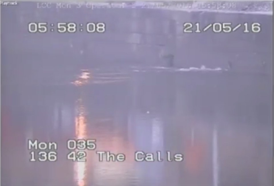 The man was swimming in the river when he suddenly disappeared 