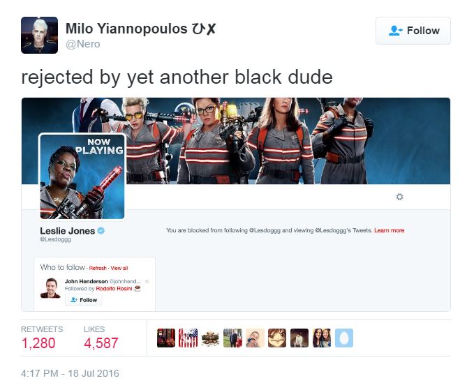 A screenshot of the tweet which broke Twitter's back
