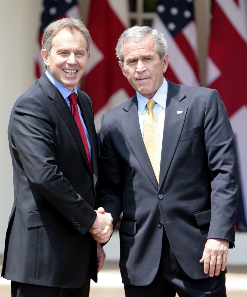 Tony Blair and President Bush