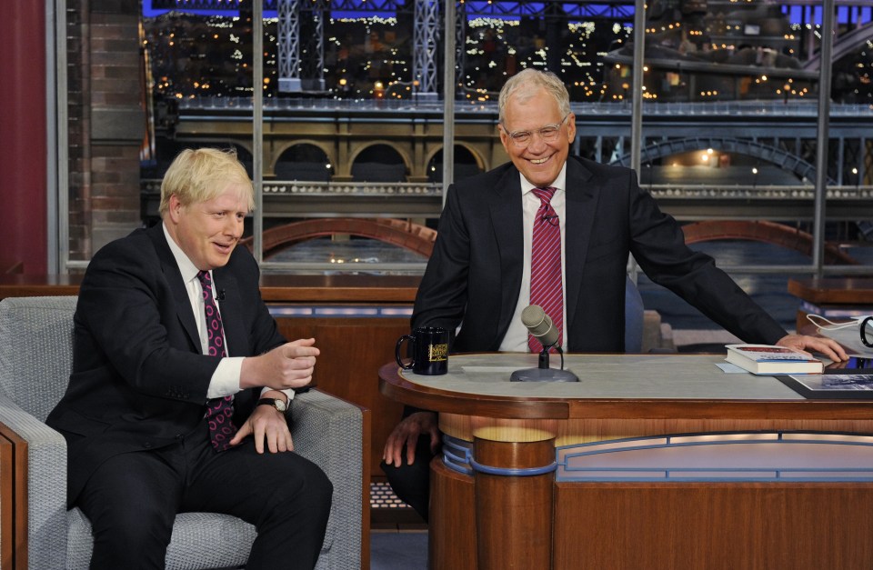 oris Johnson with David Letterman
