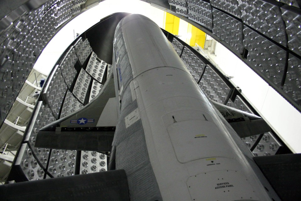 An image of the X-37B space plane, which has spent more than a year in orbit during a top secret mission