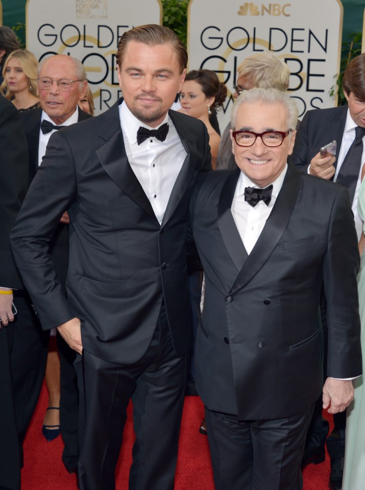 Leonardo DiCaprio, left, and Martin Scorsese