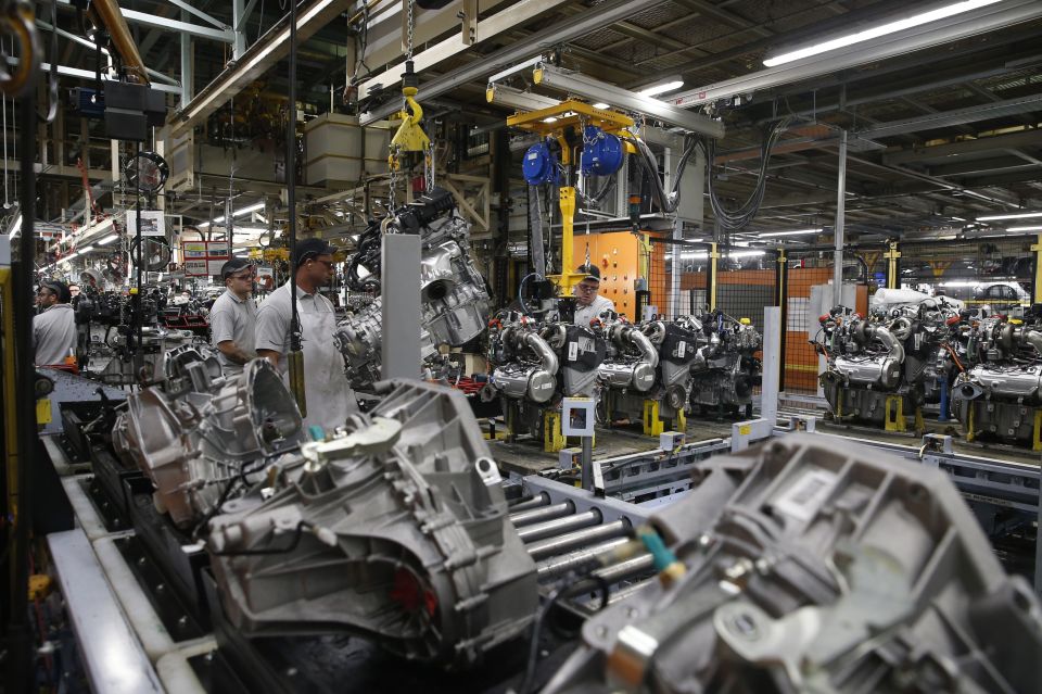 Nissan production line