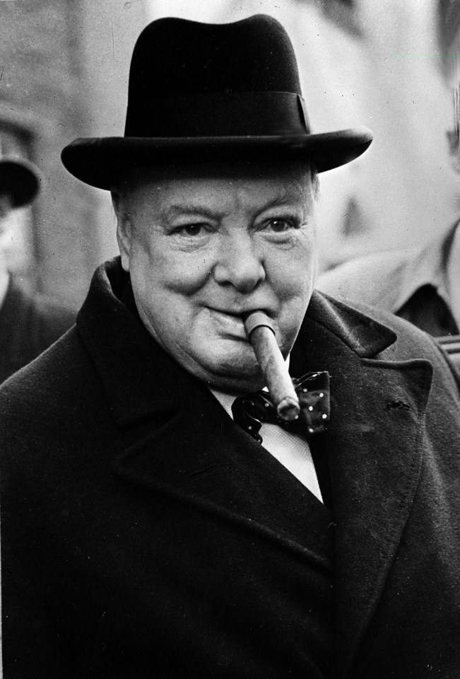 Politics. 1950 General Election. A portrait of Winston Churchill pictured with his trademark cigar after he had won his Woodford constituency but his Conservative Party lost the Election overall to the Labour Party.