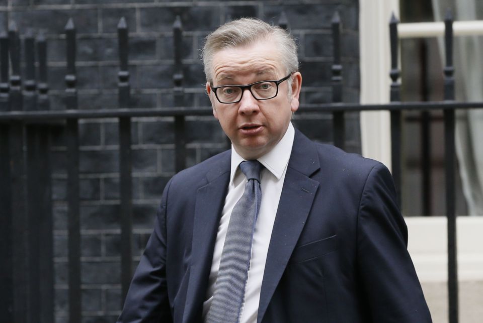 Michael Gove was given a frosty reception 