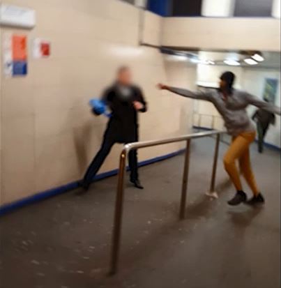 Mire tried to cut off Lyle Zimmerman's head as he shouted 'this is for Syria' 