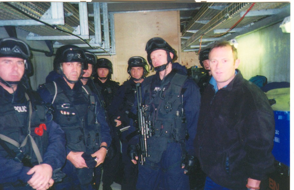 Tony goes undercover as a cleaner during an undercover mission in 2000