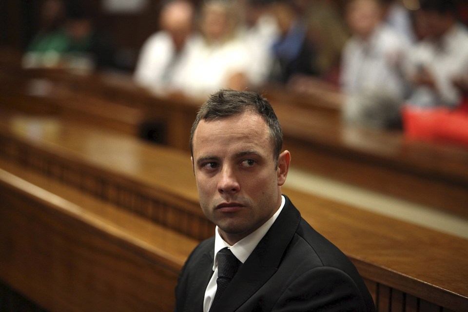 Oscar Pistorius was jailed for six years over the murder of girlfriend Reeva Steenkamp last month. The model was shot dead through a bathroom door in the sprinter's flat 