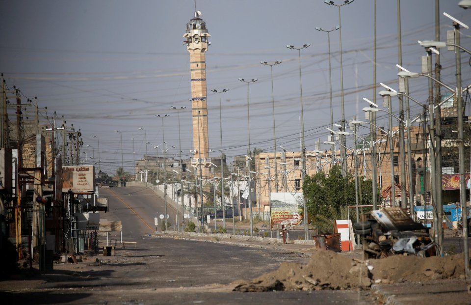 The ruined city was a former stronghold for ISIS forces, who forbade women from leaving the house without being fully covered