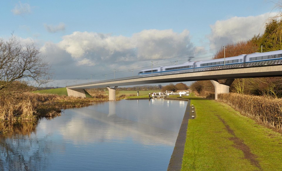 The proposed route for HS2 will also run through Birmingham when it is completed