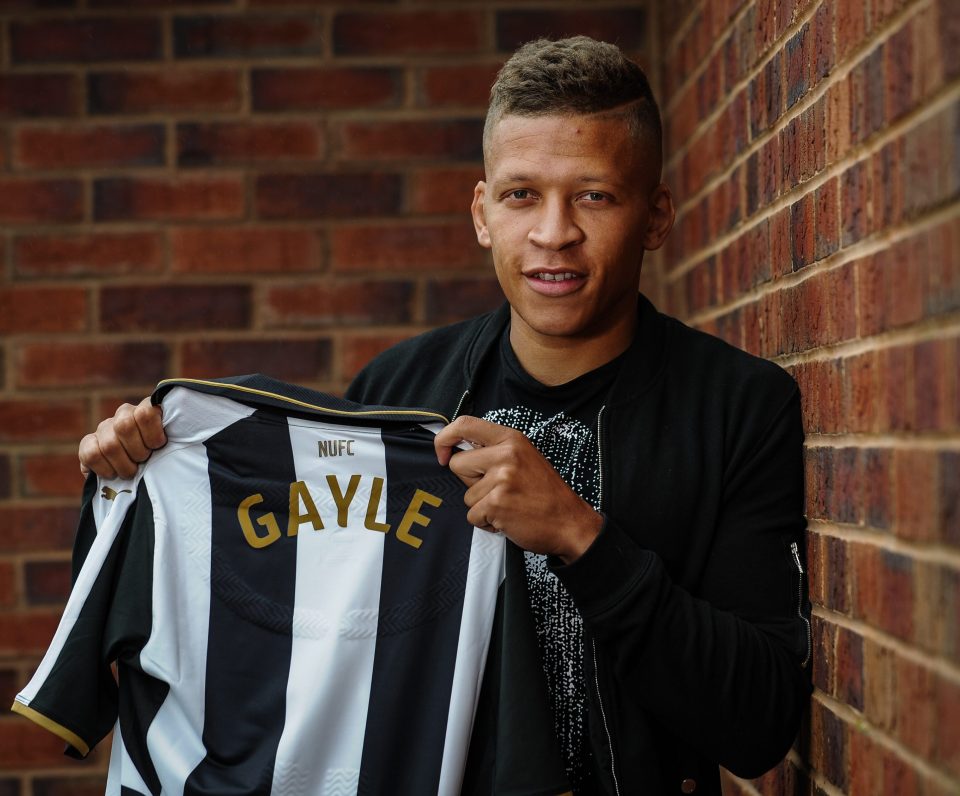Gayle will lead the line for Rafa Benitez as Newcastle look for Premier League promotion