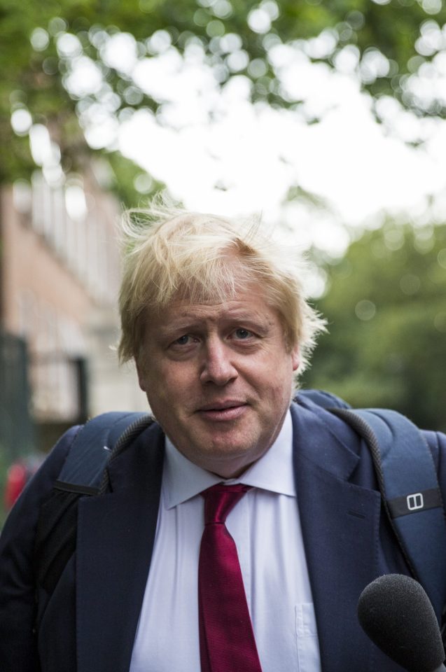 Protest Takes Place At The Home Of Boris Johnson
