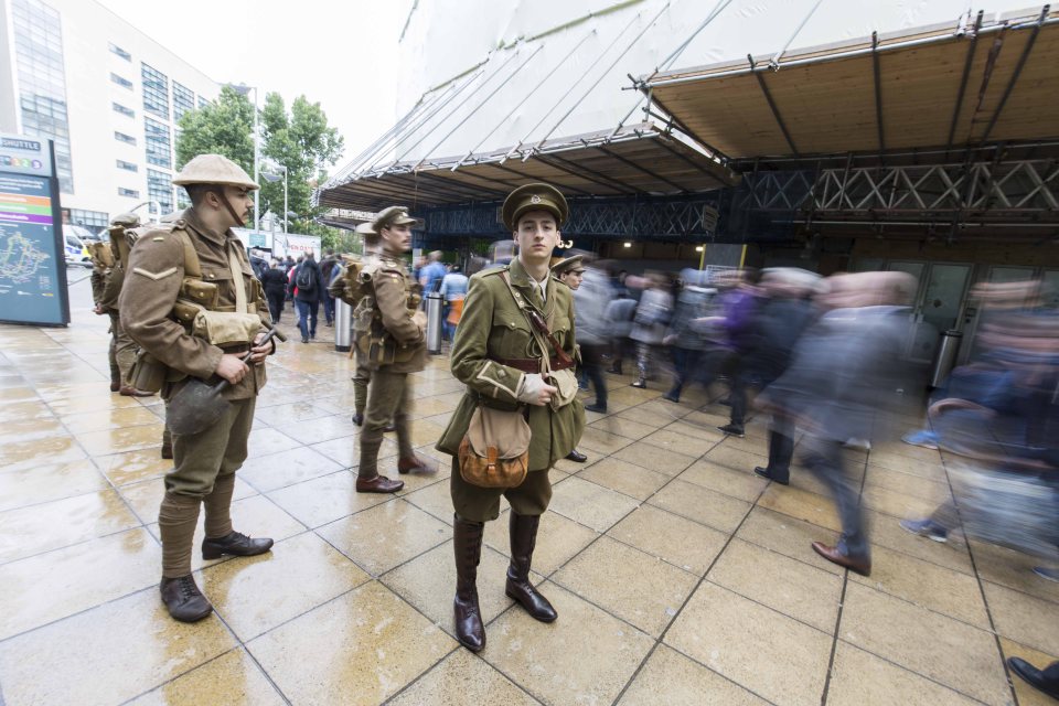 Commuters were reduced to tears by the powerful performance 