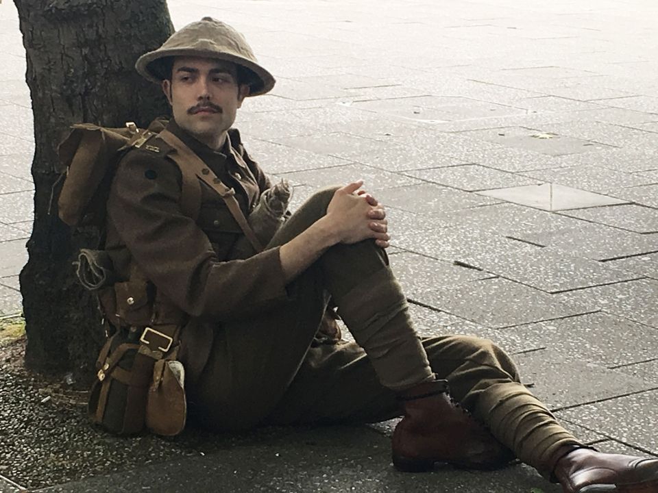 The scenes provided a powerful reminder of sacrifices made by young Britons 100 years ago