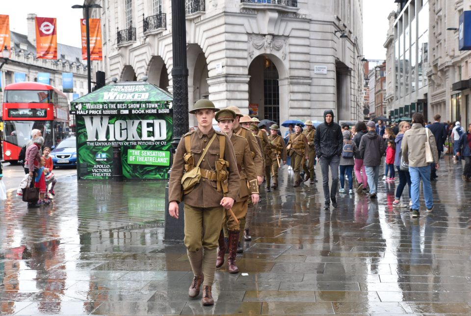 'Ghost soldiers' pay powerful tribute to those who lost their lives in the Battle of the Somme 100 year ago today