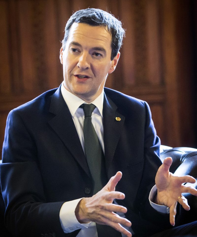 Chancellor George Osborne
