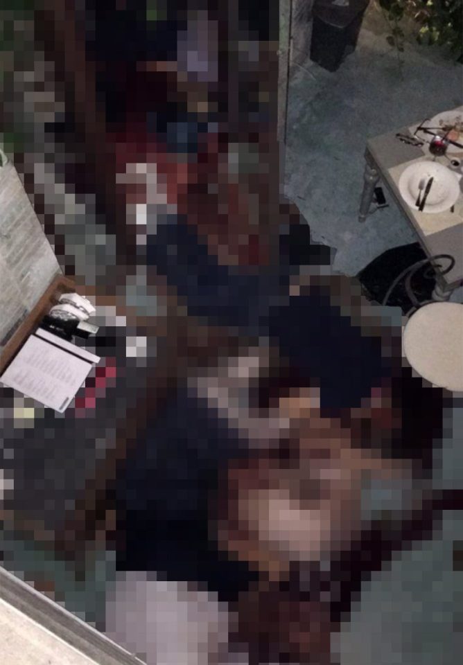 This bloody photograph was released by ISIS following the terror siege