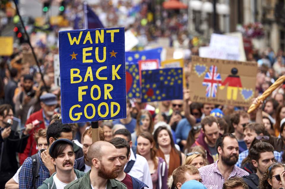 EU marchers