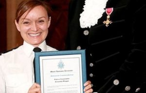 Policewoman saves newborn baby's life after pulling her parents' car over for jumping red lights