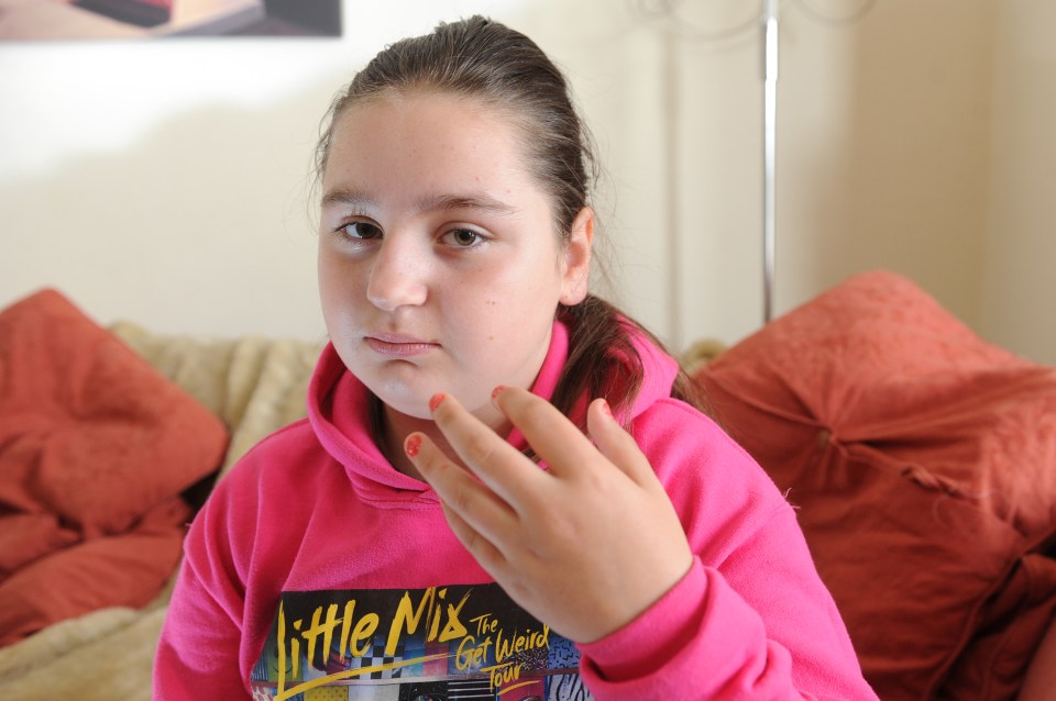 Victoria Kimmet had to have rabies jabs after being bitten on the hand five times by a bat 