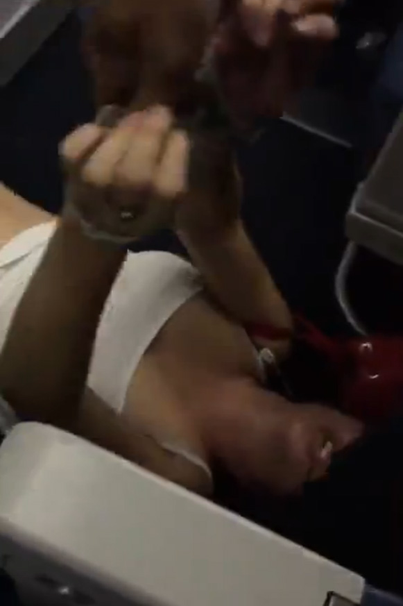 drunk plane girl