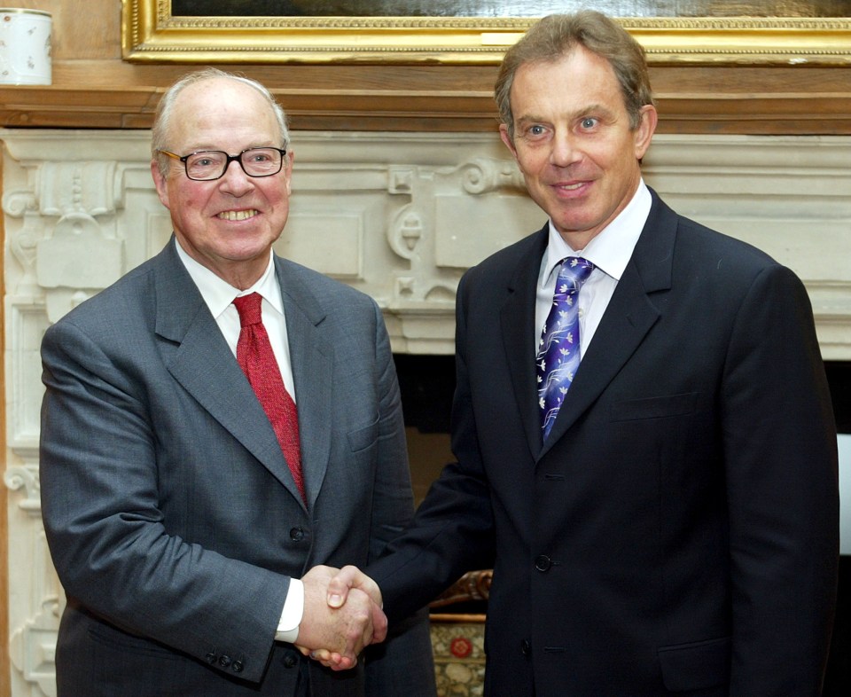 Hans Blix and Tony Blair