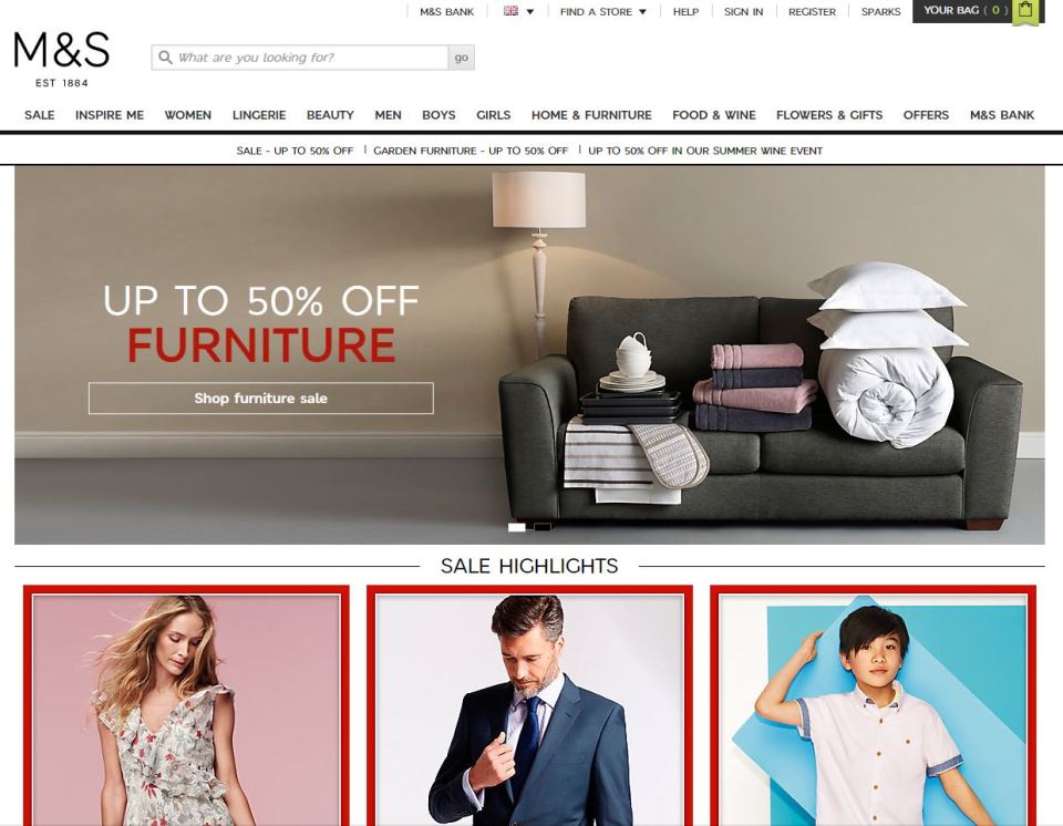 m and s