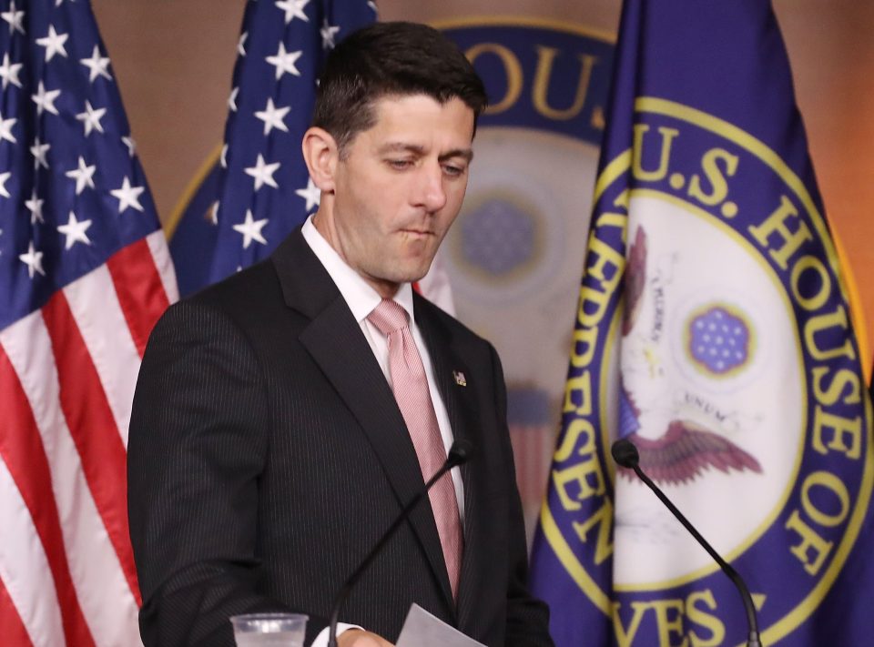 House Speaker Paul Ryan appears to be pulling away from Trump