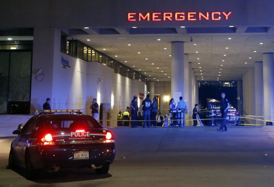 The injured were rushed to the Baylor University Medical Hospital in the city
