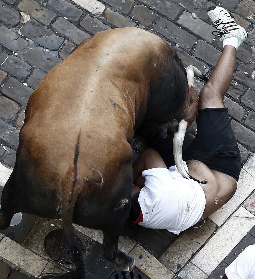 One man was killed during the bull run in Pamplona overnight