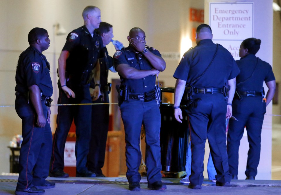 Dallas police were left horrified after the attack, which saw five of their own killed